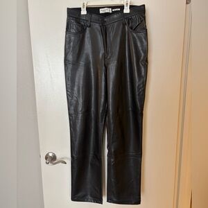 Abercrombie & Fitch Black Vegan Leather Pants